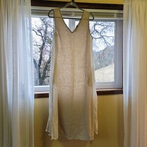 Tahari Linen Maxi Dress